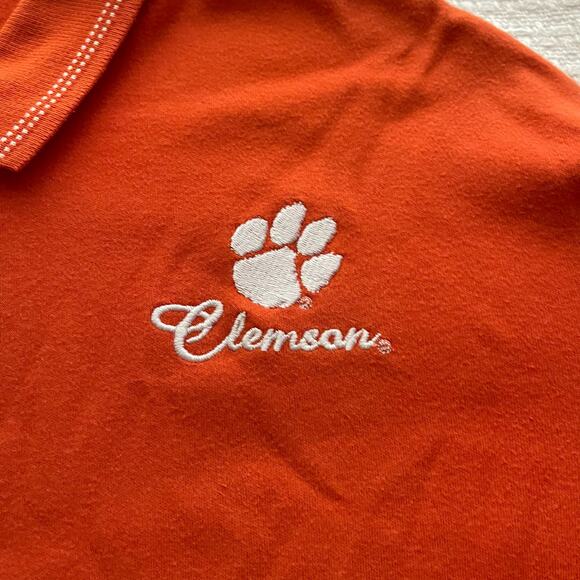 Large Clemson Embroidered Polo Shirt - Picture 3 of 6